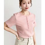 \カジュアルTの定番!/ヘンリーネックボーダー半袖Tシャツ | moment+ | 詳細画像55