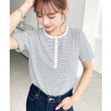\カジュアルTの定番!/ヘンリーネックボーダー半袖Tシャツ | moment+ | 詳細画像9
