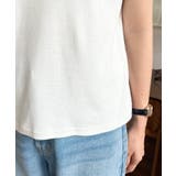 バイカラーデザイン半袖ポロカットソー | moment+ | 詳細画像12 