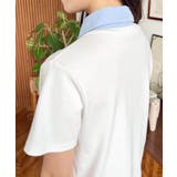 バイカラーデザイン半袖ポロカットソー | moment+ | 詳細画像13 