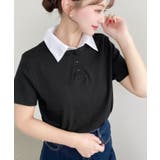 バイカラーデザイン半袖ポロカットソー | moment+ | 詳細画像15 