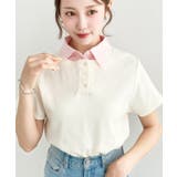 バイカラーデザイン半袖ポロカットソー | moment+ | 詳細画像19 