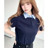 バイカラーデザイン半袖ポロカットソー | moment+ | 詳細画像25 