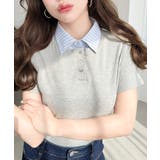 バイカラーデザイン半袖ポロカットソー | moment+ | 詳細画像26 