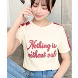 サイドレースロゴプリントTシャツ | moment+ | 詳細画像19 