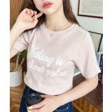 サイドレースロゴプリントTシャツ | moment+ | 詳細画像20 