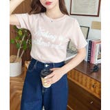 サイドレースロゴプリントTシャツ | moment+ | 詳細画像21 