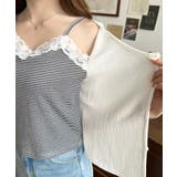 キャミレイヤード風半袖トップス | moment+ | 詳細画像11 