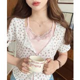 キャミレイヤード風半袖トップス | moment+ | 詳細画像16 