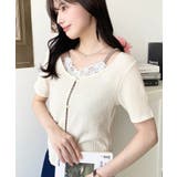 キャミレイヤード風半袖トップス | moment+ | 詳細画像20 