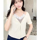 キャミレイヤード風半袖トップス | moment+ | 詳細画像21 