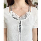 キャミレイヤード風半袖トップス | moment+ | 詳細画像7 