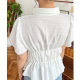 シャーリングビスチェデザインポロシャツ | moment+ | 詳細画像10 