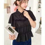 シャーリングビスチェデザインポロシャツ | moment+ | 詳細画像15 