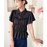 シャーリングビスチェデザインポロシャツ | moment+ | 詳細画像16 