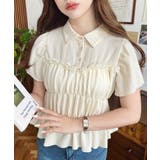 シャーリングビスチェデザインポロシャツ | moment+ | 詳細画像19 