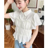 シャーリングビスチェデザインポロシャツ | moment+ | 詳細画像2 