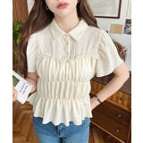 シャーリングビスチェデザインポロシャツ | moment+ | 詳細画像22 