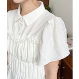 シャーリングビスチェデザインポロシャツ | moment+ | 詳細画像8 