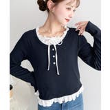 ＼韓国LOOK◎／レイヤード風ヘンリーネックTシャツ | moment+ | 詳細画像16 