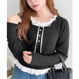 ＼韓国LOOK◎／レイヤード風ヘンリーネックTシャツ | moment+ | 詳細画像6 