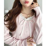 ピンク | ＼韓国LOOK◎／レイヤード風ヘンリーネックTシャツ | moment+