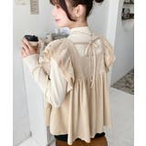 カットベロアバックリボンティアードプルオーバー | moment+ | 詳細画像14 