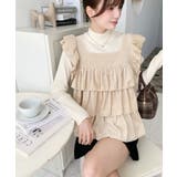 カットベロアバックリボンティアードプルオーバー | moment+ | 詳細画像15 