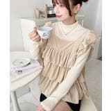 カットベロアバックリボンティアードプルオーバー | moment+ | 詳細画像17 