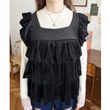 カットベロアバックリボンティアードプルオーバー | moment+ | 詳細画像6 