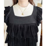 カットベロアバックリボンティアードプルオーバー | moment+ | 詳細画像7 