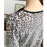 レオパードプリントバレエコアパフスリーブ長袖カットソー | moment+ | 詳細画像20 