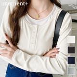 レイヤード風ヘンリーロンT | moment+ | 詳細画像1 