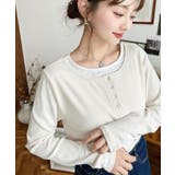 レイヤード風ヘンリーロンT | moment+ | 詳細画像2 