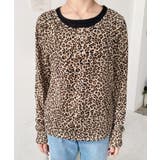 レオパードプリントレイヤード風ヘンリーロンT | moment+ | 詳細画像12 