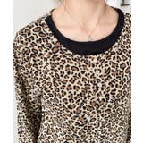 レオパードプリントレイヤード風ヘンリーロンT | moment+ | 詳細画像13 