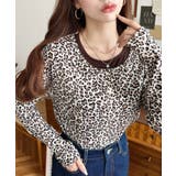 レオパードプリントレイヤード風ヘンリーロンT | moment+ | 詳細画像19 