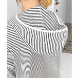 ヘンリーネックボーダーフーディー | moment+ | 詳細画像10