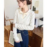 ヘンリーネックボーダーフーディー | moment+ | 詳細画像17