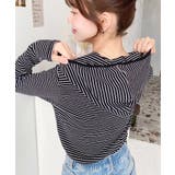 ヘンリーネックボーダーフーディー | moment+ | 詳細画像26