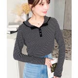 ヘンリーネックボーダーフーディー | moment+ | 詳細画像27