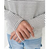 ヘンリーネックボーダーフーディー | moment+ | 詳細画像8