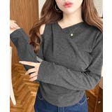 レイヤードライクワンショルニットソープルオーバー | moment+ | 詳細画像12 