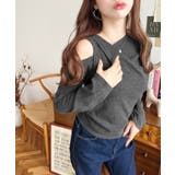 レイヤードライクワンショルニットソープルオーバー | moment+ | 詳細画像14 