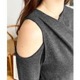 レイヤードライクワンショルニットソープルオーバー | moment+ | 詳細画像20 