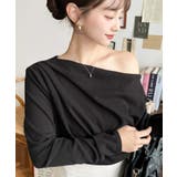 オフショルドレープニットソープルオーバー | moment+ | 詳細画像11 