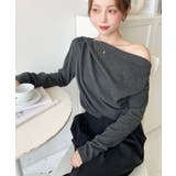 オフショルドレープニットソープルオーバー | moment+ | 詳細画像17 