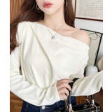 オフショルドレープニットソープルオーバー | moment+ | 詳細画像2 