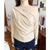 オフショルドレープニットソープルオーバー | moment+ | 詳細画像22 