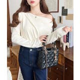 オフショルドレープニットソープルオーバー | moment+ | 詳細画像4 